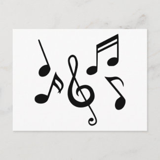 Musiknote Postkarte