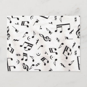 Musiknote Postkarte