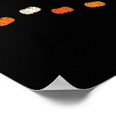 Musiknote Pumpkin Fall Music Teacher Halloween Co Poster (Ecke)