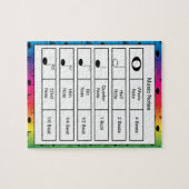 Musiknote Rainbow Puzzle (Horizontal)