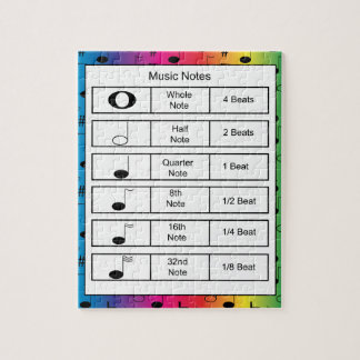Musiknote Rainbow Puzzle