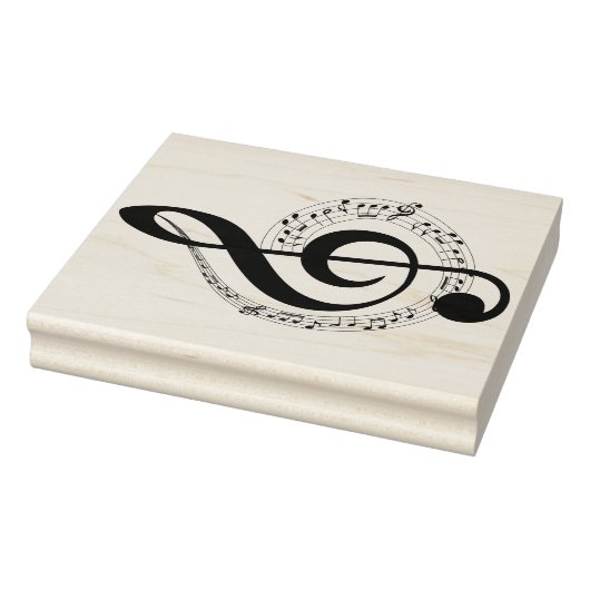 Musiknote Rubber Briefmarke Gummistempel (Stempel)