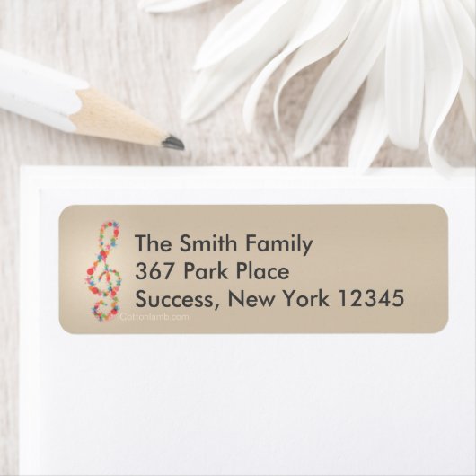 Musiknote-Rücksendeadresse (Insitu)