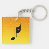 Musiknote Schlüsselanhänger (Rückseite)
