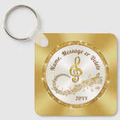 Musiknote Schlüsselanhänger BULK oder kaufen Sie e (Vorderseite)