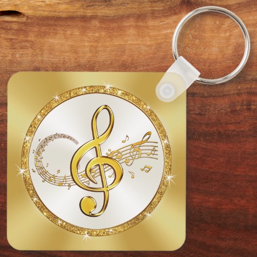 Musiknote Schlüsselanhänger BULK oder kaufen Sie e (Rückseite)
