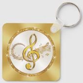 Musiknote Schlüsselanhänger BULK oder kaufen Sie e (Rückseite)
