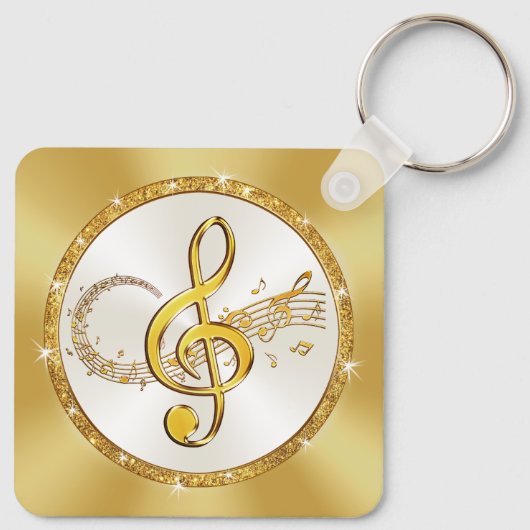 Musiknote Schlüsselanhänger BULK oder kaufen Sie e (Rückseite)