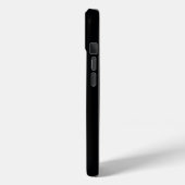 Musiknote Schwarz & Grau modern Case-Mate iPhone Hülle (Rückseite / Links)
