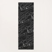 Musiknote Sheet Music Black Gray Yoga Mat Yogamatte (Rückseite)