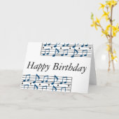 Musiknote-Skala Karte (Gelbe Blume)