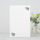 Musiknote stationär briefpapier (Stehend Vorderseite)