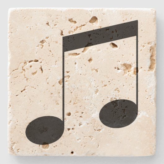 Musiknote Steinuntersetzer (Vorderseite)