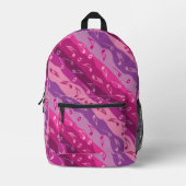Musiknote Streifen Bedruckter Rucksack (Vorderseite)