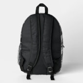 Musiknote Streifen Bedruckter Rucksack (Rückseite)
