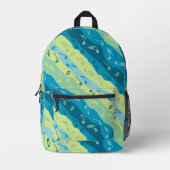 Musiknote Streifen Bedruckter Rucksack (Vorderseite)
