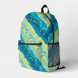 Musiknote Streifen Bedruckter Rucksack