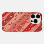 Musiknote Streifen Case-Mate iPhone Hülle (Rückseite (Horizontal))