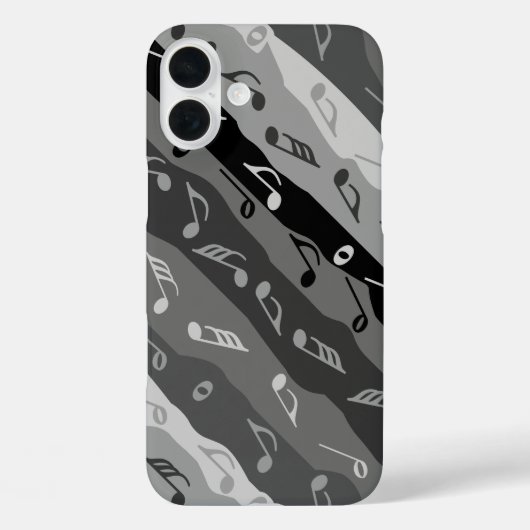 Musiknote Streifen Gran Case-Mate iPhone Hülle (Rückseite)