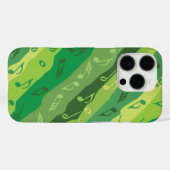 Musiknote Streifen Grüntöne Case-Mate iPhone Hülle (Rückseite (Horizontal))