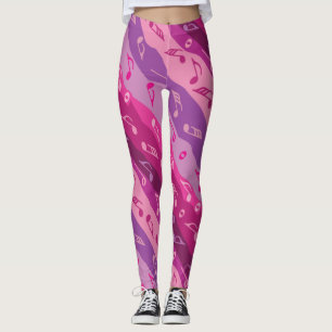 Musiknote Streifen Leggings