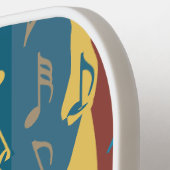 Musiknote Streifen Pickleball Schläger (Linke Seite)