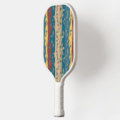 Musiknote Streifen Pickleball Schläger (Links)