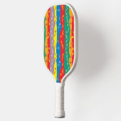 Musiknote Streifen Pickleball Schläger (Links)