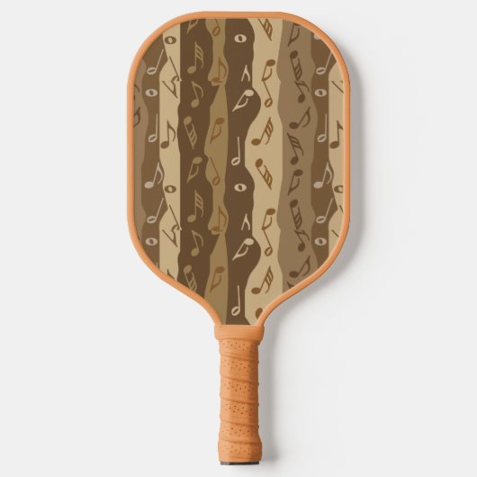 Musiknote Streifen Pickleball Schläger (Vorderseite)