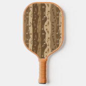 Musiknote Streifen Pickleball Schläger (Rückseite)