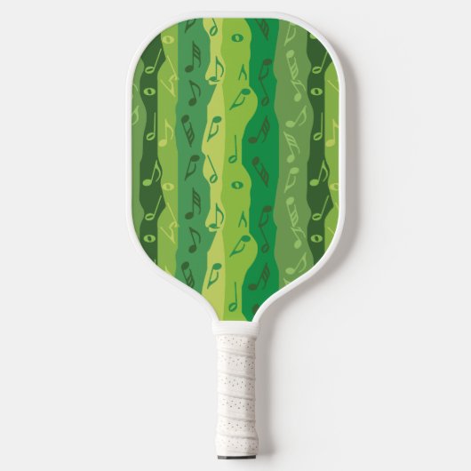 Musiknote Streifen Pickleball Schläger (Vorderseite)