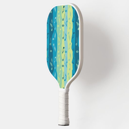 Musiknote Streifen Pickleball Schläger (Links)