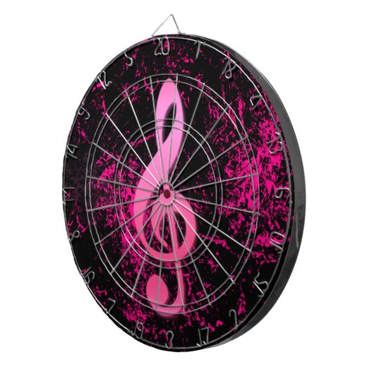 Musiknote Symbol Dartboard Dartscheibe (Vorderseite rechts)