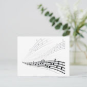 Musiknote ~ Symbole für musikalische Notation Postkarte (Stehend Vorderseite)