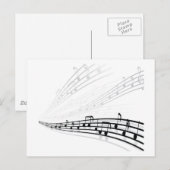 Musiknote ~ Symbole für musikalische Notation Postkarte (Vorne/Hinten)
