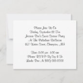 Musiknote-Tänzer-Tanz singen Party Einladung (Rückseite)