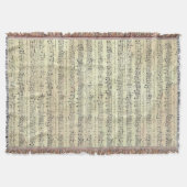 Musiknote Throw Blanket Decke (Vorderseite)