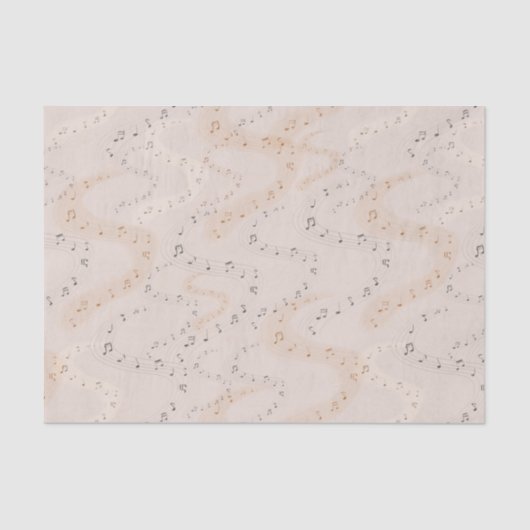 Musiknote Tissue Paper Seidenpapier (Vorderseite)