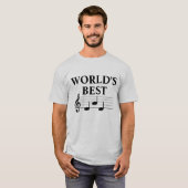 Musiknote Treble Clef, die beste Vater-Musikerin d T-Shirt (Vorne ganz)