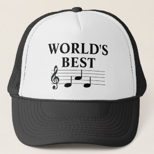 Musiknote Treble Clef, die weltbeste Vater-Musiker Truckerkappe