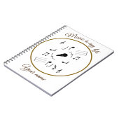 Musiknote und Personalisierung Notizblock (Linke Seite)