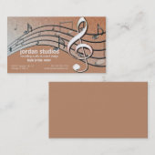 Musiknote Visitenkarte (Vorne/Hinten)
