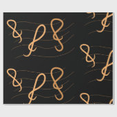 Musiknote Wrapping Paper Geschenkpapier (Flach)
