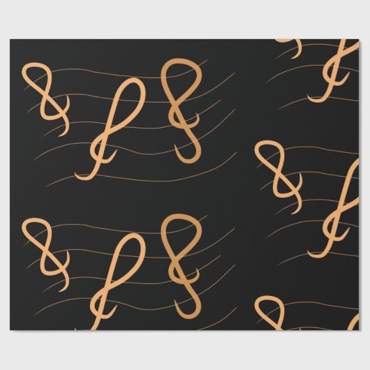 Musiknote Wrapping Paper Geschenkpapier (Flach)