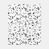 Musiknoten 3 fleecedecke (Vorderseite)