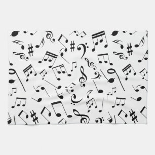 Musiknoten 3 geschirrtuch