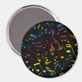Musiknoten 5 magnet (Vorderseite/Rückseite)