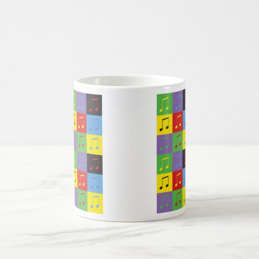 Musiknoten 8. Pop Kunst, Dichtung Kaffeetasse (Mittel)