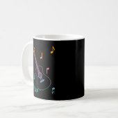 Musiknoten Acoustic Guitar Kaffeetasse (Vorderseite Links)
