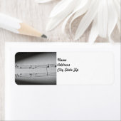 Musiknoten als Rücksendeadresse (Insitu)